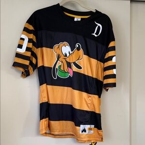 Disneyland Black and Orange Striped Pluto Jersey Shirt